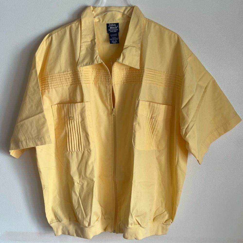 • NWT • VINTAGE • men’s Leisure Shirt • zipper • Hipster •